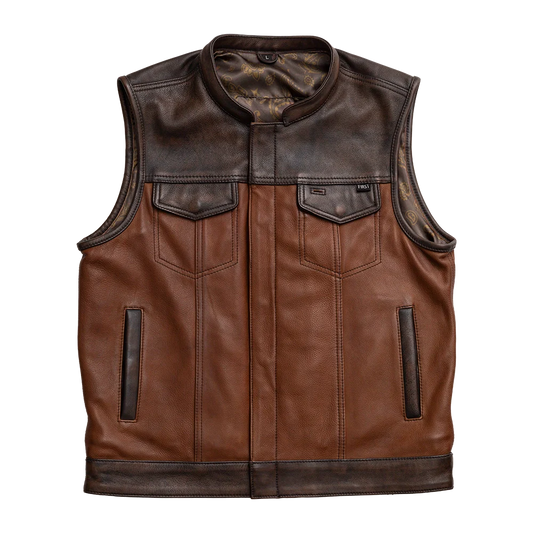 Gunner Men's Leather Motorcycle Vest (Limited Edition)