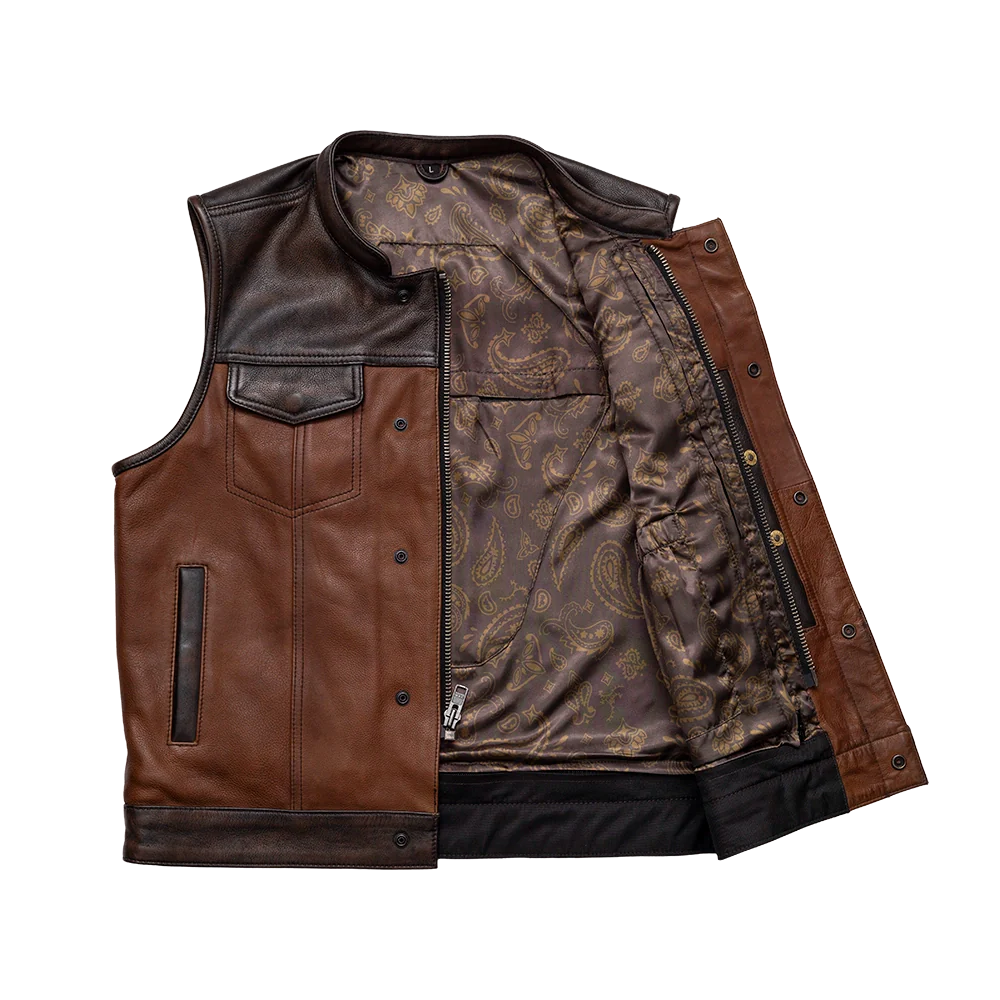 Gunner Men's Leather Motorcycle Vest (Limited Edition)