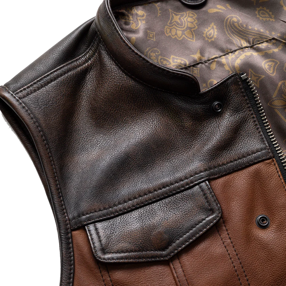 Gunner Men's Leather Motorcycle Vest (Limited Edition)