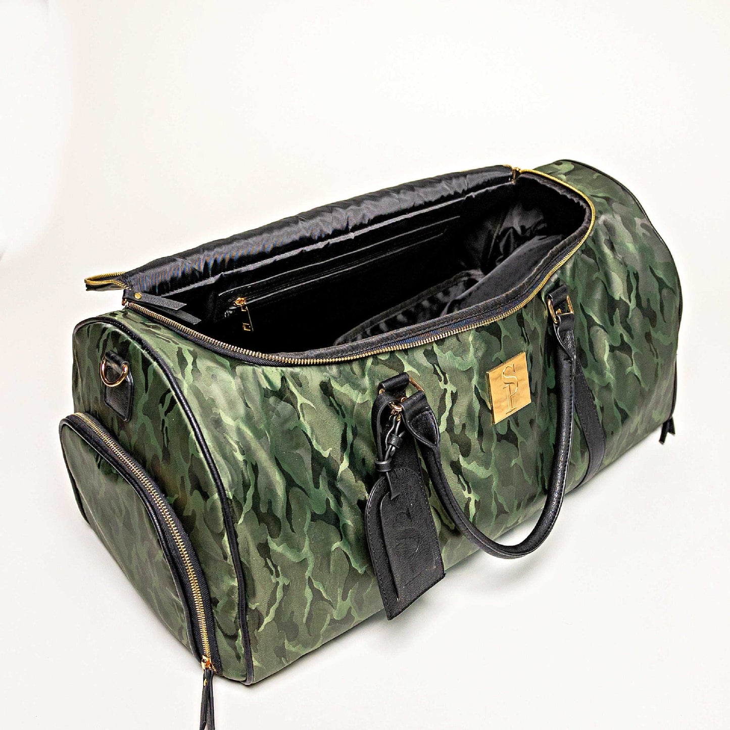 Green Camo Duffle Bag (New Weekender Design)