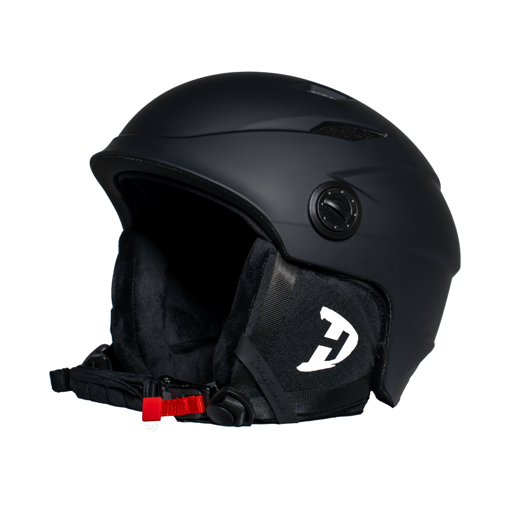 Daytona Carver Ski Helmet - Adjustable Ski Helmet for Men, Women & Youth - Dull Black with Anti-Fog Visor