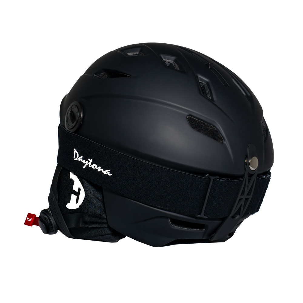 Daytona Carver Ski Helmet - Adjustable Ski Helmet for Men, Women & Youth - Dull Black with Anti-Fog Visor