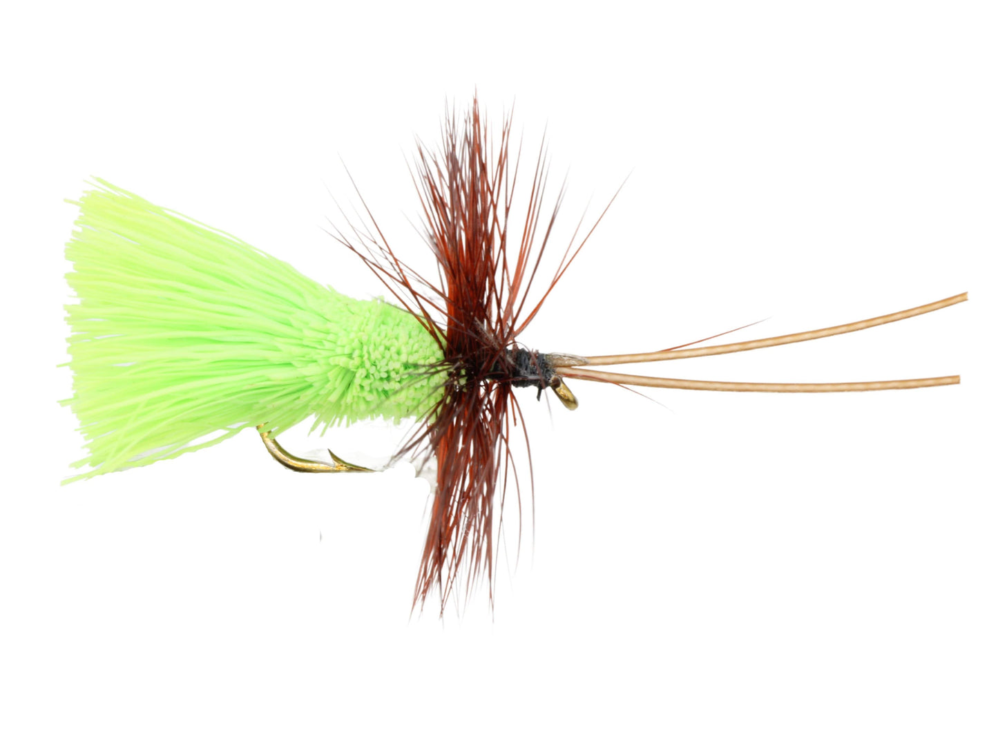 Goddard Caddis, Size 12 | Chartreuse | Qty. 6 | Wild Water Fly Fishing