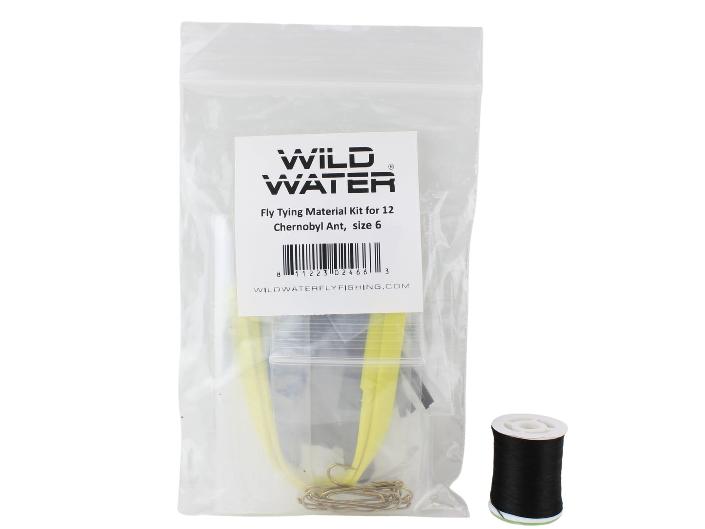 Chernobyl Ant Fly Tying Material Kit, size 6 | Wild Water Fly Fishing