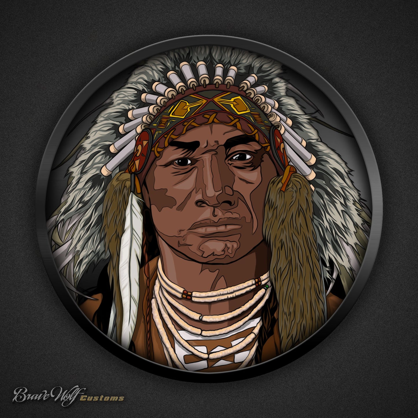 Chief Iron Shell - 5 Inch Decal (color)