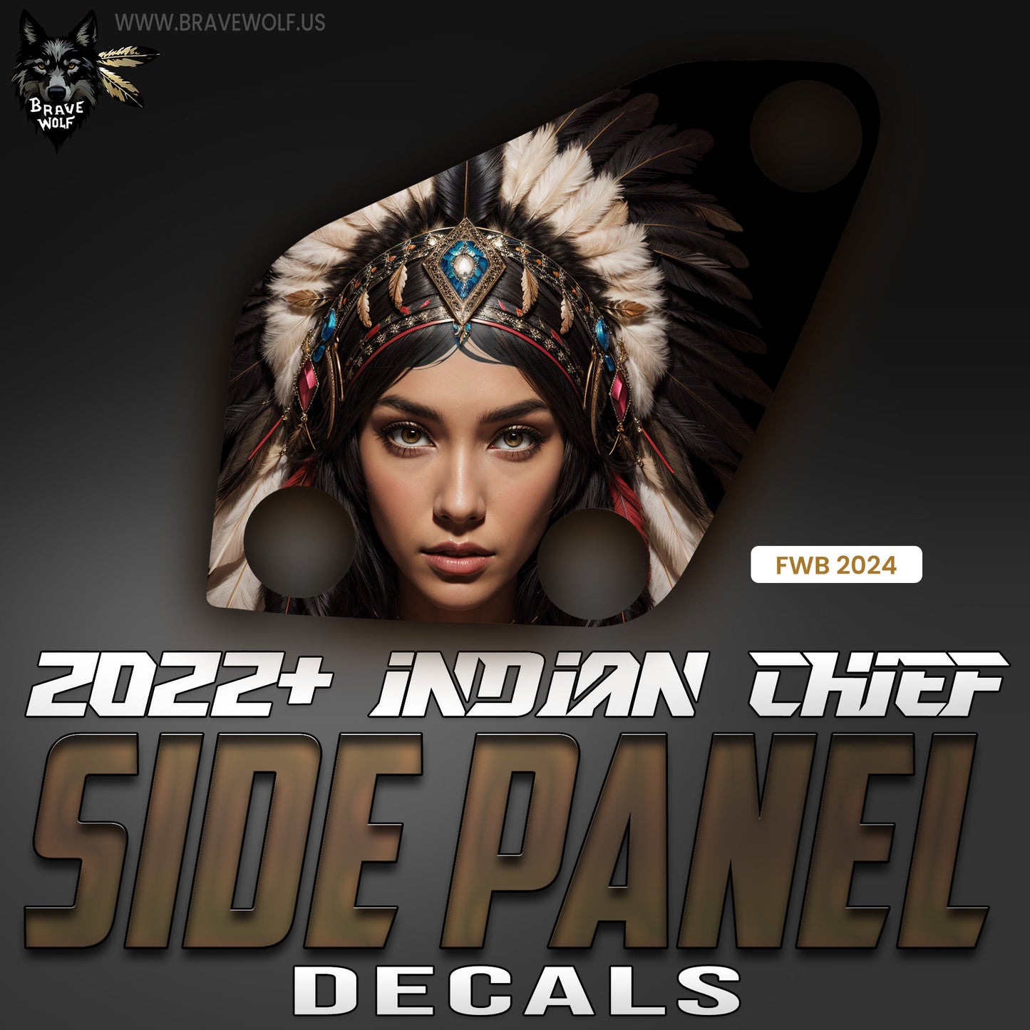 FWB 2024 - Indian Chief Side Panel Decal Set - Color