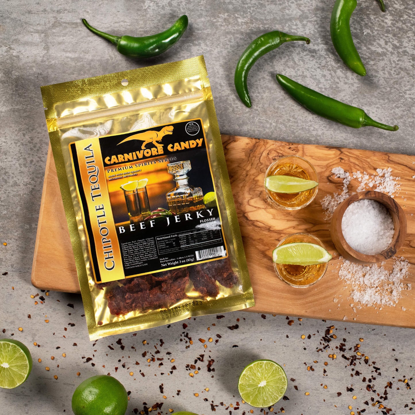 Chipotle Tequila Beef Jerky