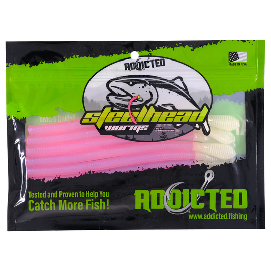 Chrome Candy Steelhead Worms