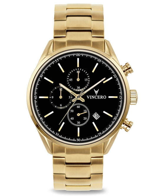 The Chrono S2 - Black/Gold Steel