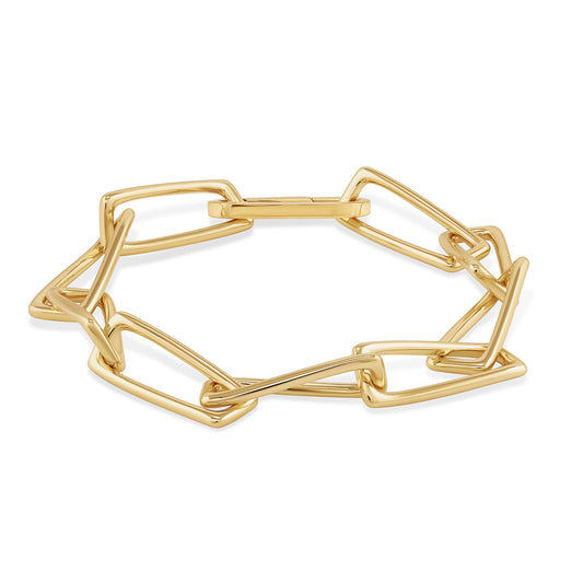 Twisted Clip Bracelet - Gold