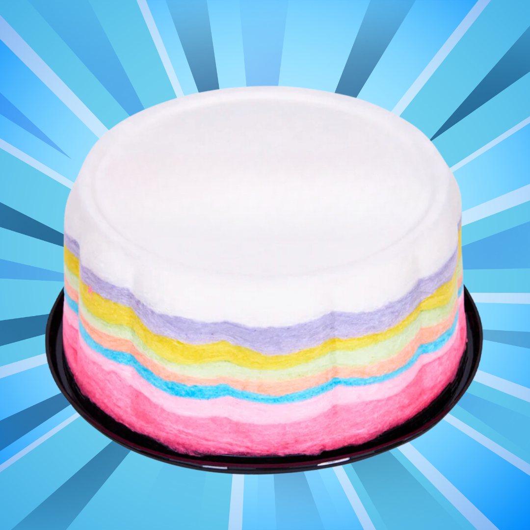 Rainbow Cotton Candy Cake