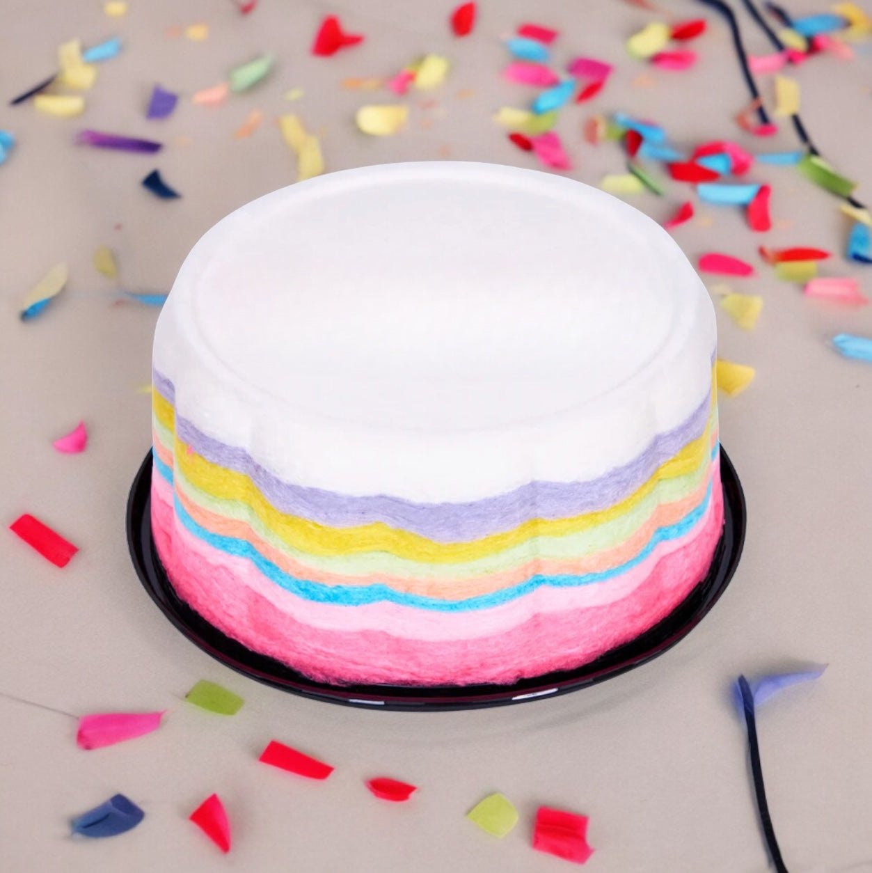 Rainbow Cotton Candy Cake