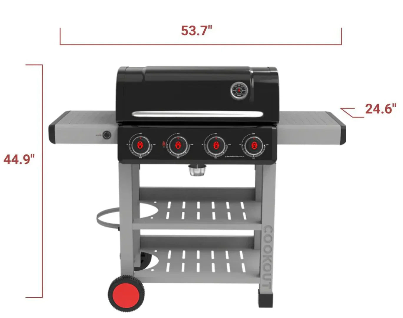 Coleman® Cookout™ 4-Burner Grill, Black