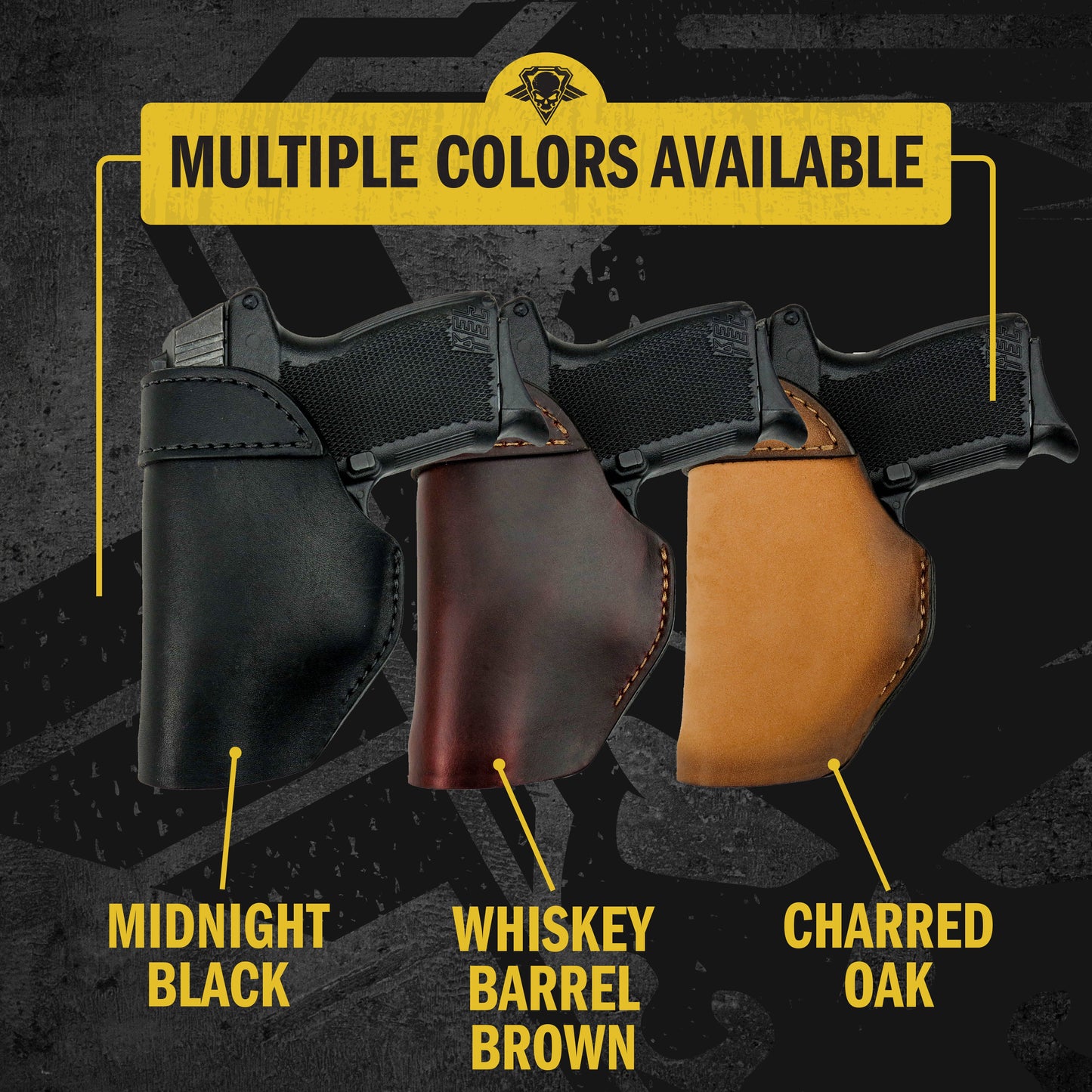 The Defender Leather IWB Holster - Fits Ruger LCP, LCP2, Sig P238, P290, S&W Bodyguard .380 and Most .380's - Lifetime Warranty - Made in USA