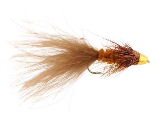 Cone Head Wooly Bugger, Size 8 | Brown | Qty. 4 | Wild Water Fly Fishing