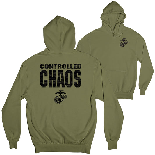 Marines Controlled Chaos 2-Sided Hoodie