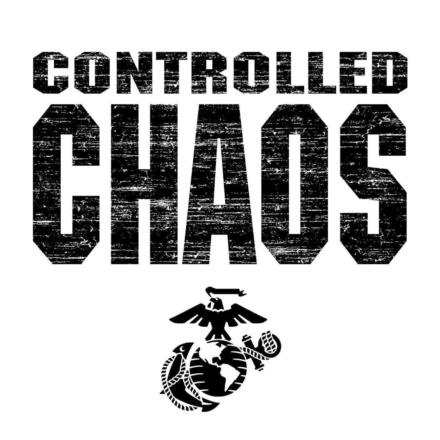 Marines Controlled Chaos 2-Sided Tee