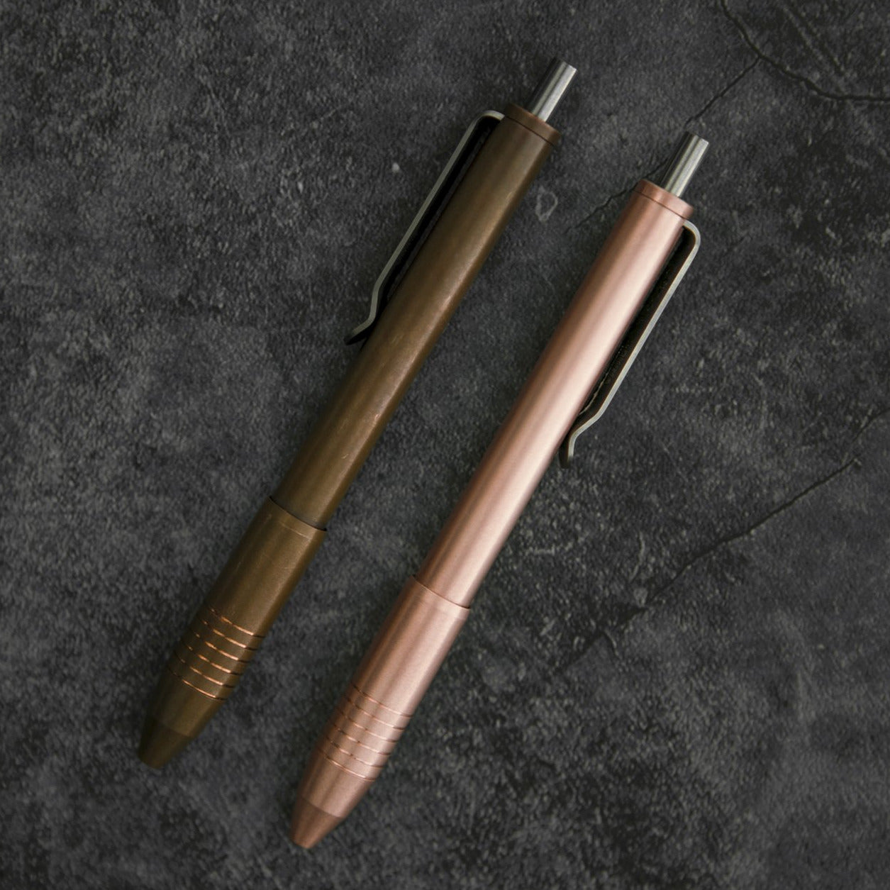 Brass & Copper Click EDC Pen