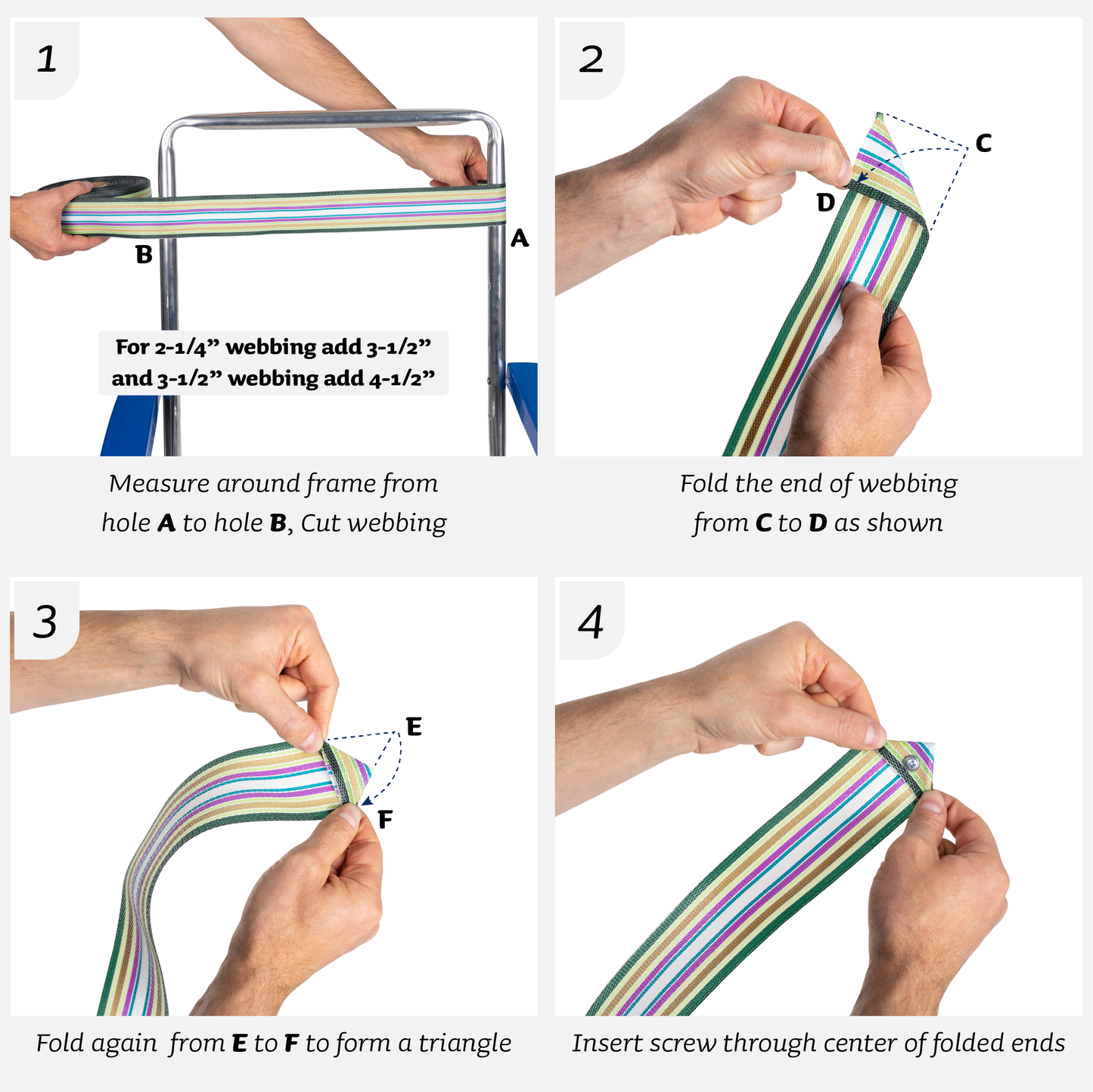 Re-Web Screws