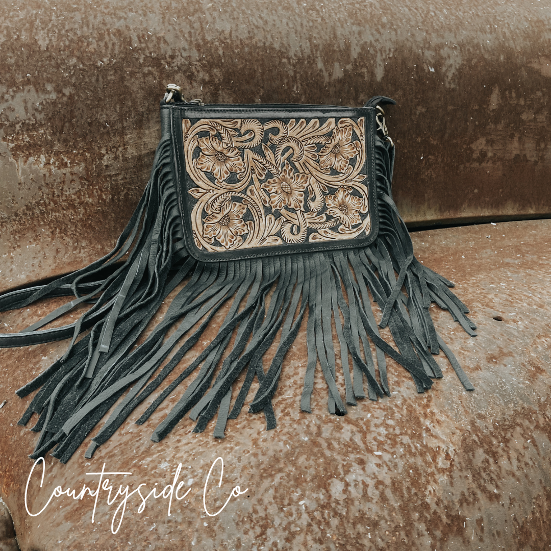 Rio Grande Tooled Leather Purse by Countryside Co.