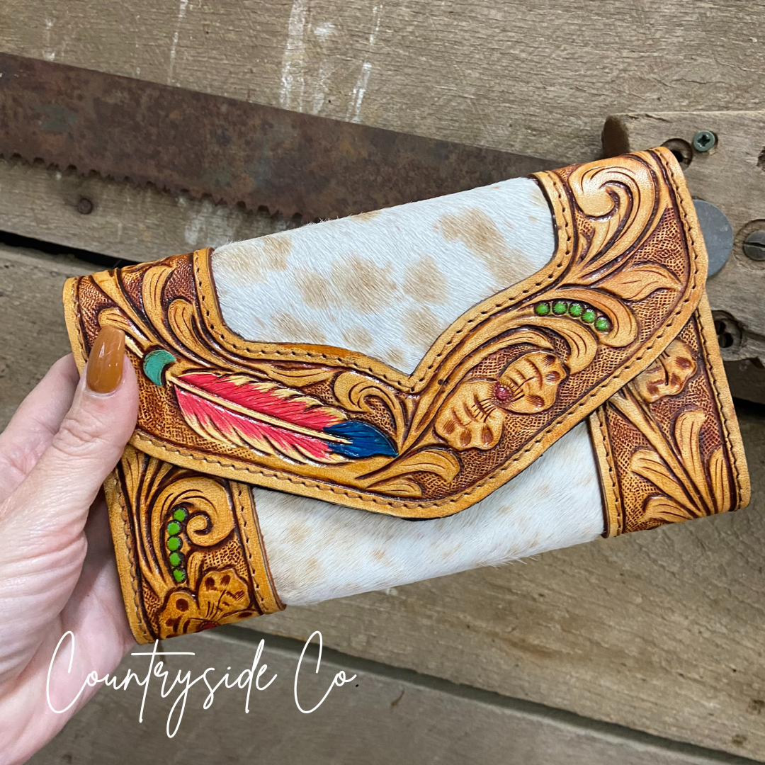 Golden Harvest  Cowhide Wallet