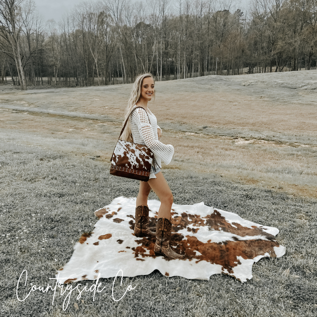 Couture Cowgirl Cowhide Purse by Countryside Co.