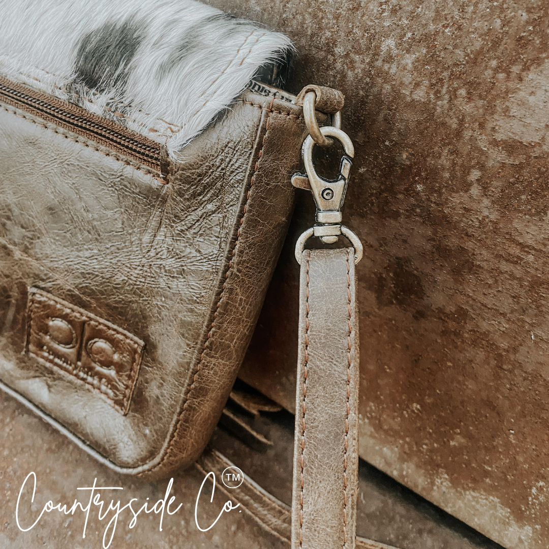 Maple Cowhide Crossbody Purse