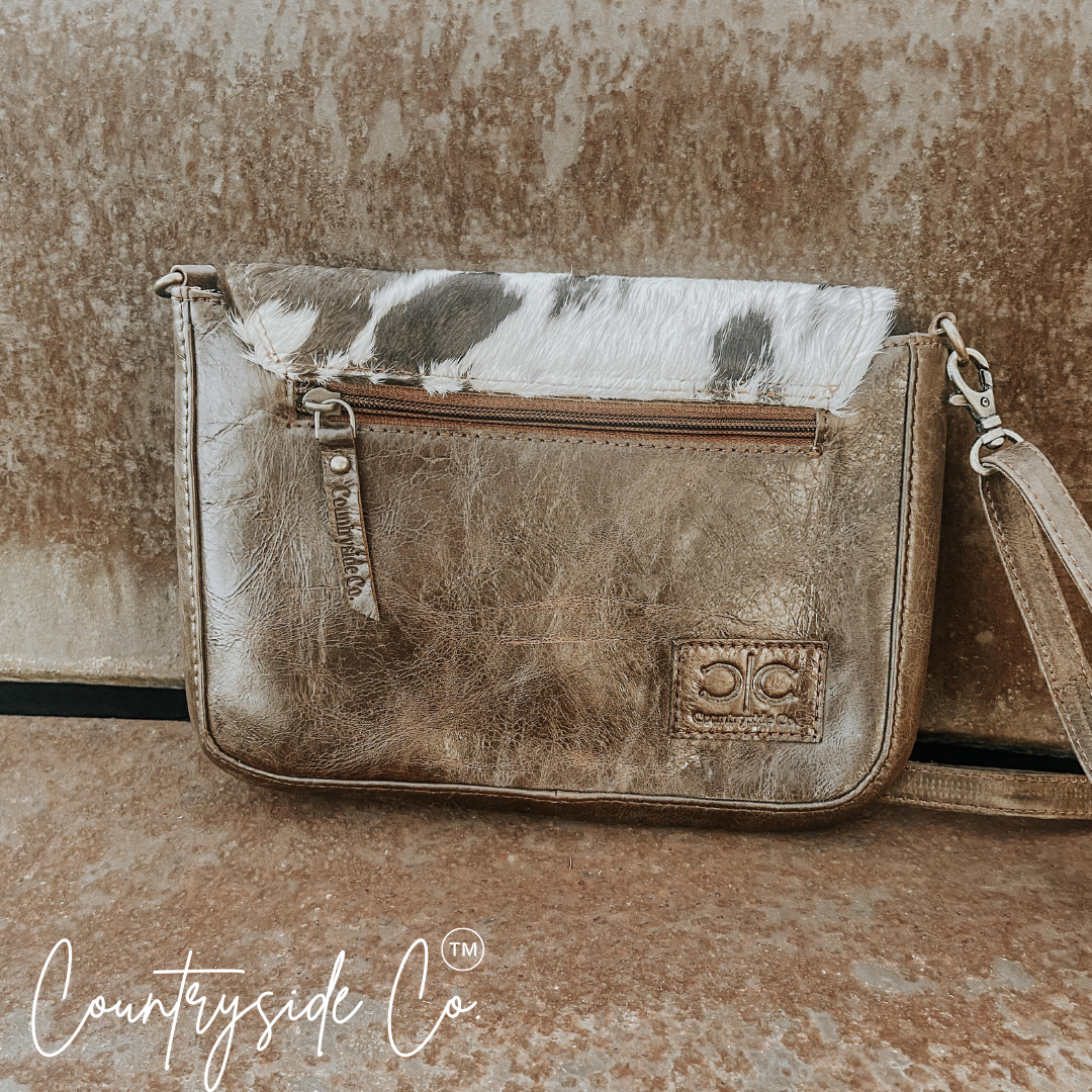 Maple Cowhide Crossbody Purse