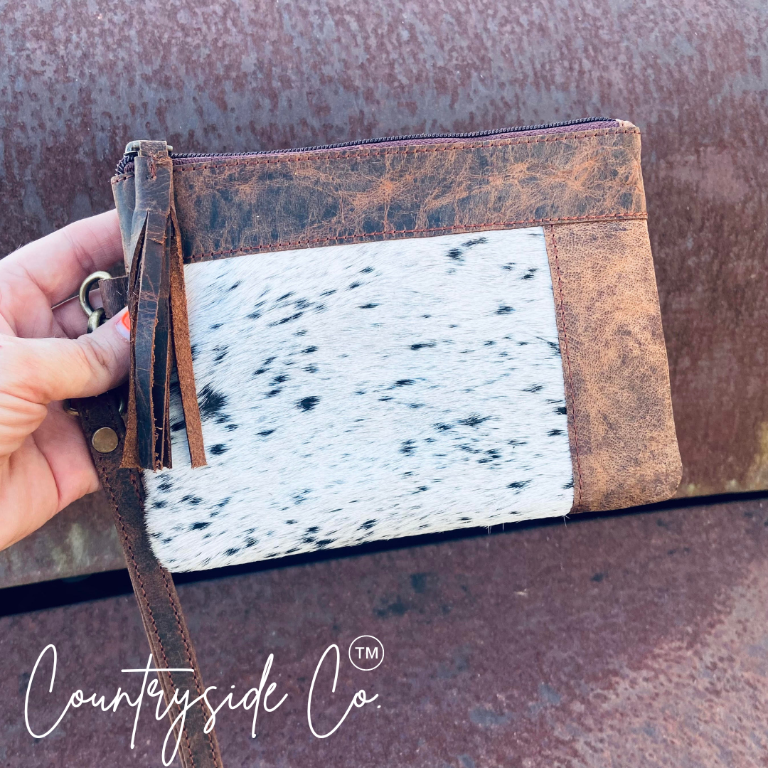 Trailblazer Cowhide Leather Wristlet by Countryside Co.