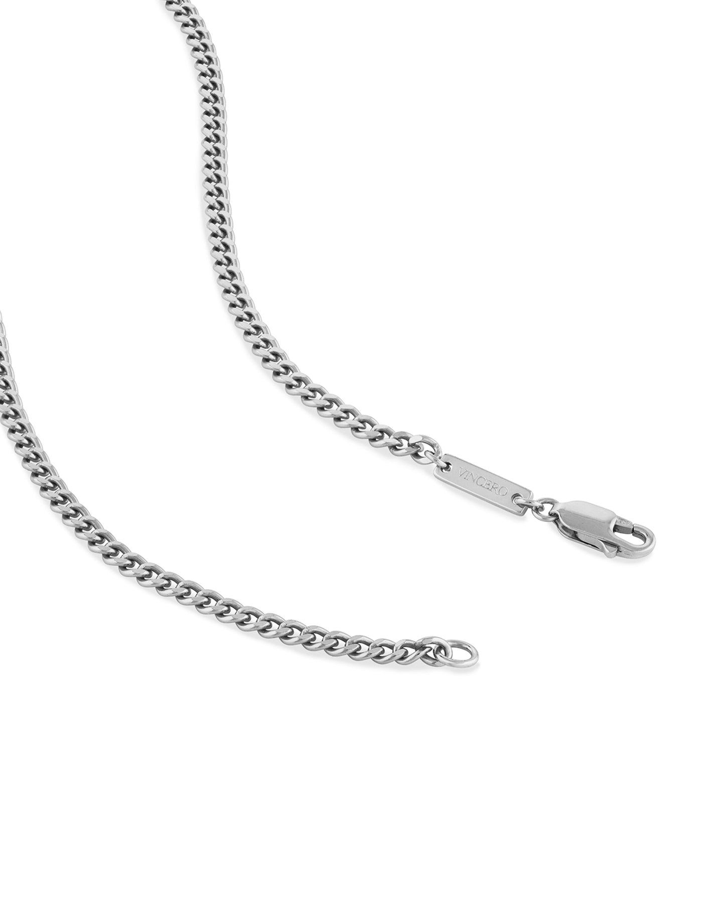 Curb Chain Necklace, 3MM - Sterling Silver