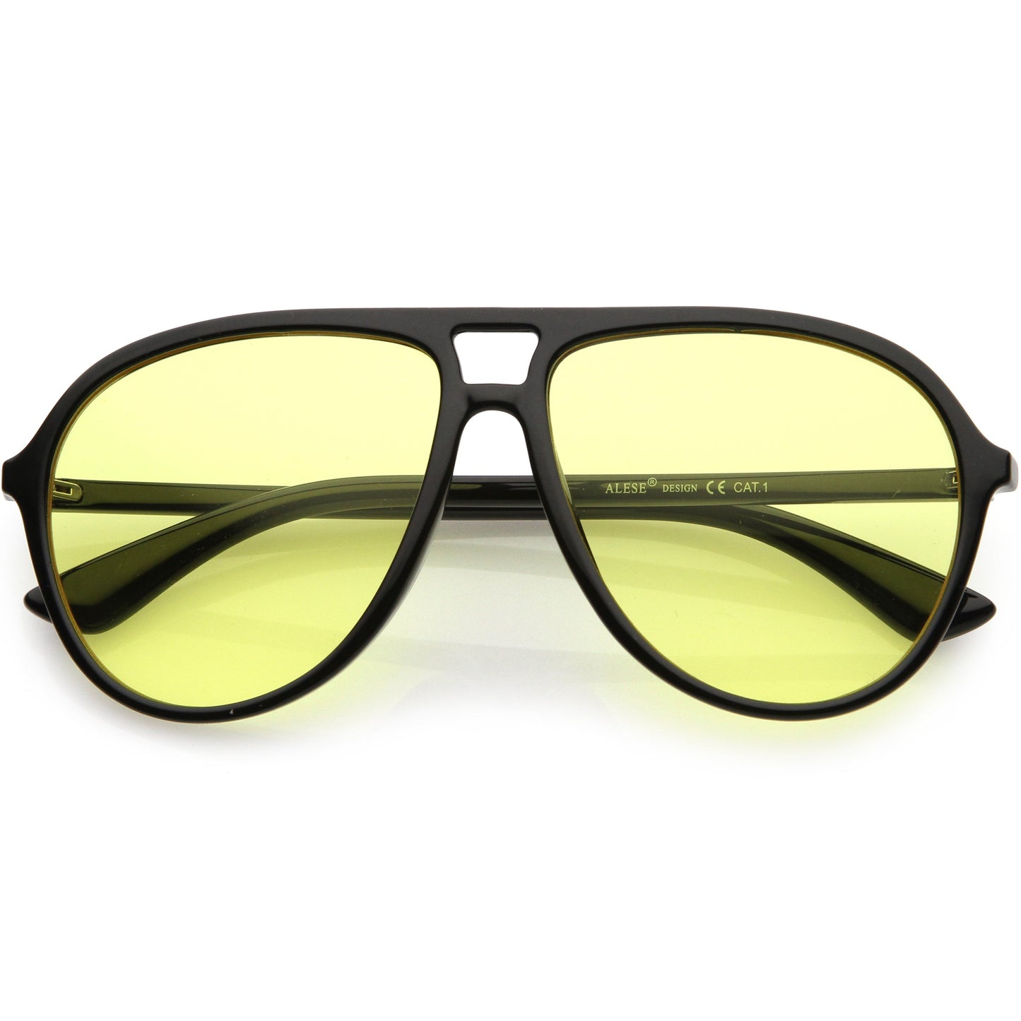 Classic 80s Inspired Color Tinted Lens Retro Aviator Sunglasses D015