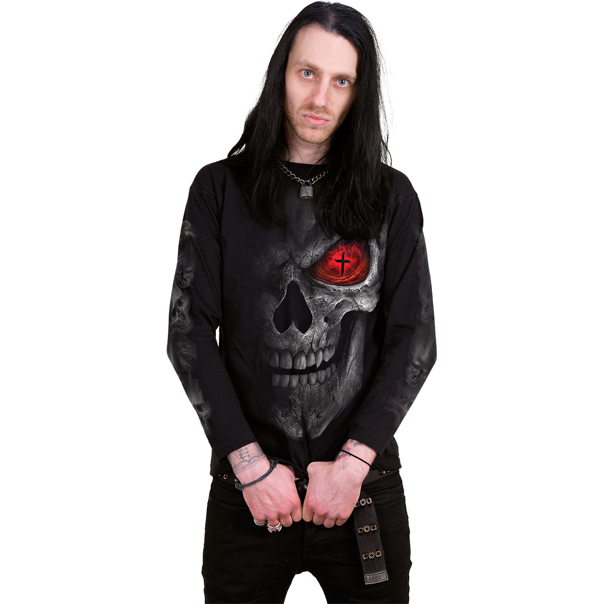 DEATH STARE - Longsleeve T-Shirt Black