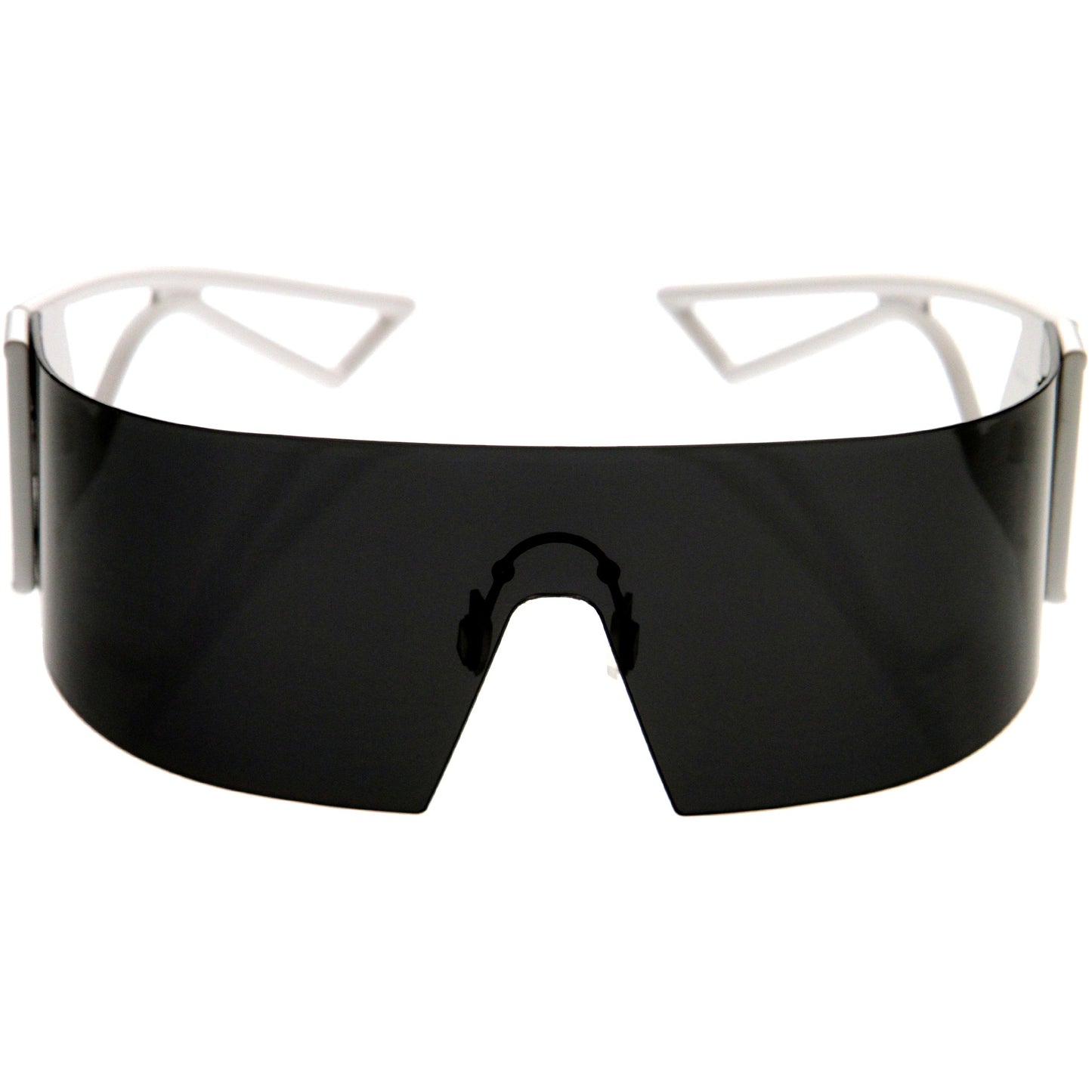 80s Retro Wrap Around One Piece Futuristic Sunglasses D305