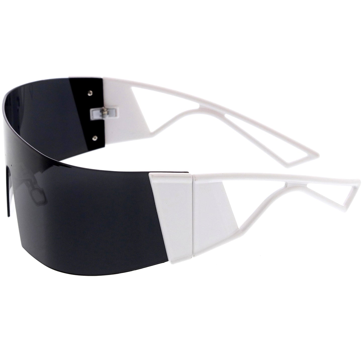 80s Retro Wrap Around One Piece Futuristic Sunglasses D305