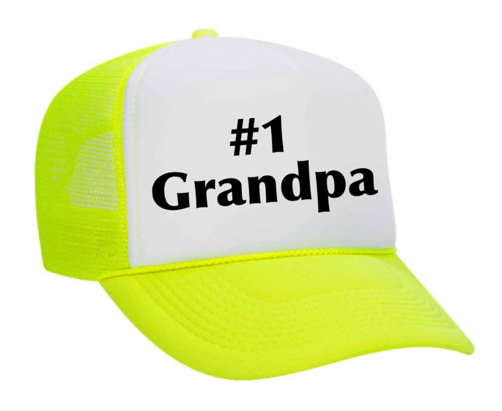 #1 Grandpa Trucker Hat