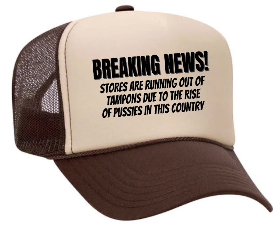 Breaking News Trucker Hat