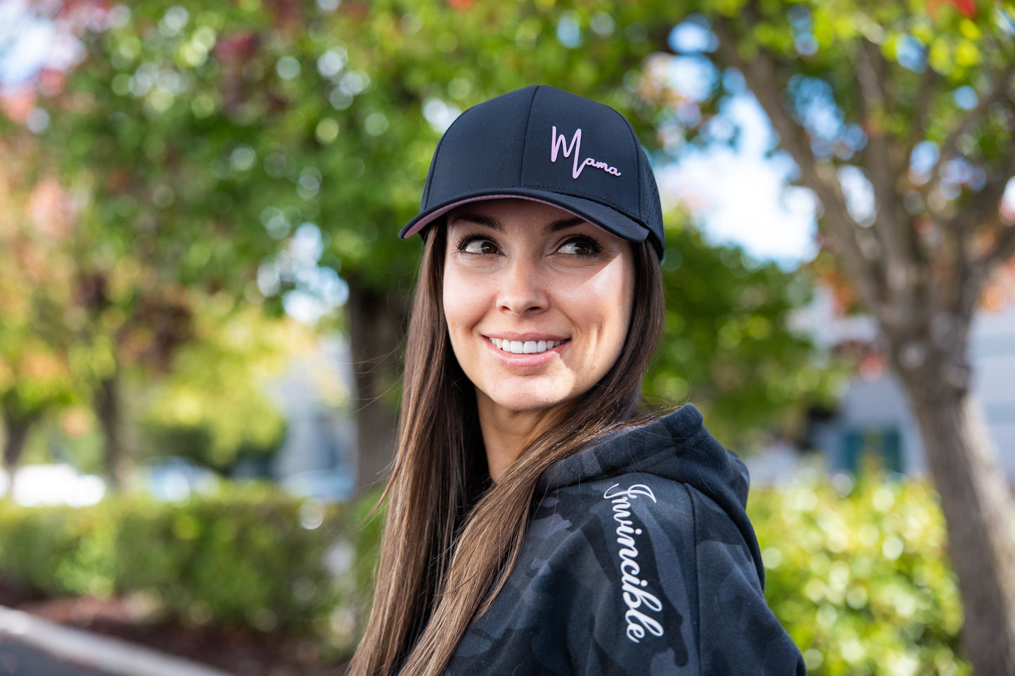 Premium Active Mama Hat (Solid Black)