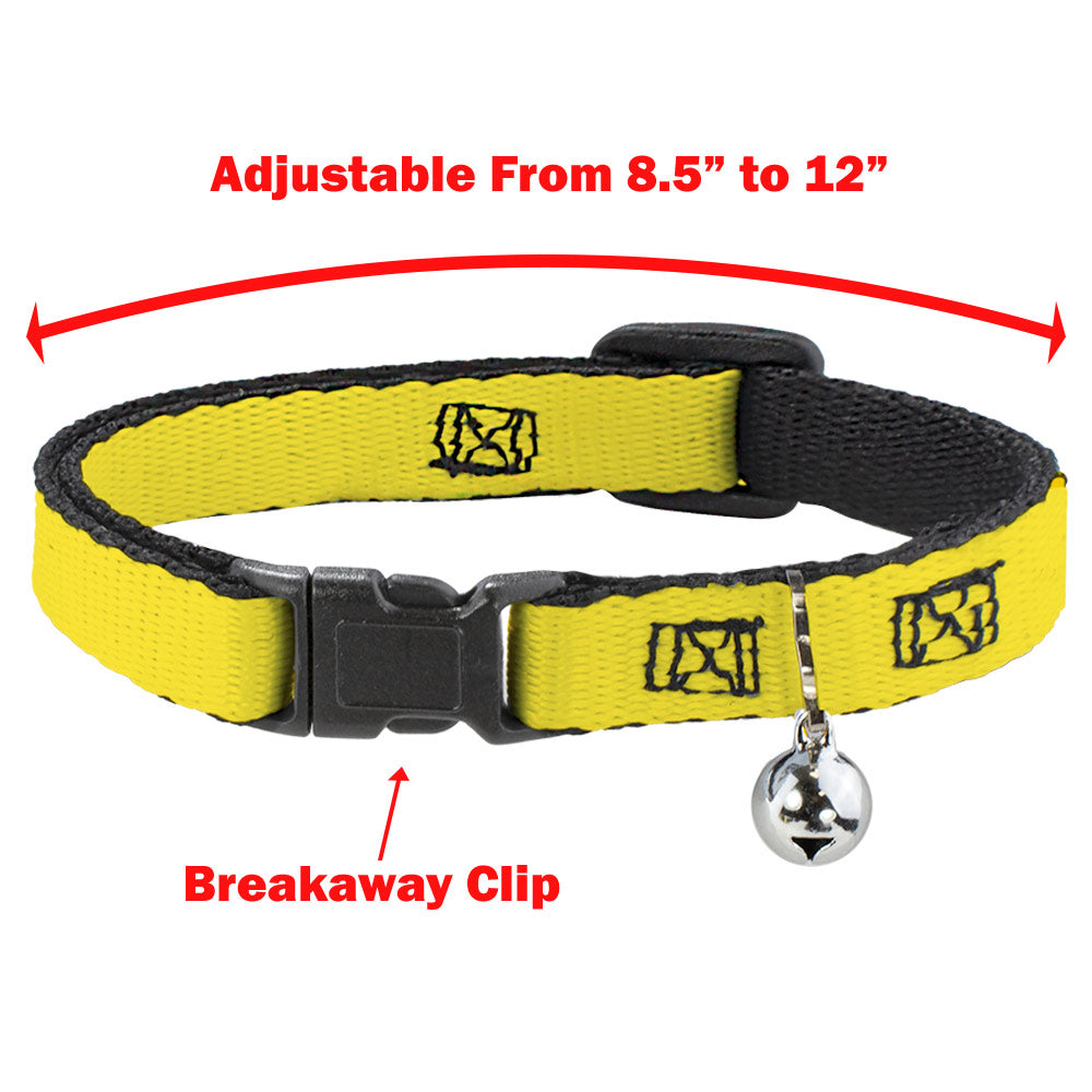 Breakaway Cat Collar with Bell - FAFO FUCK AROUND AND FIND OUT Thin Blue Line Flag