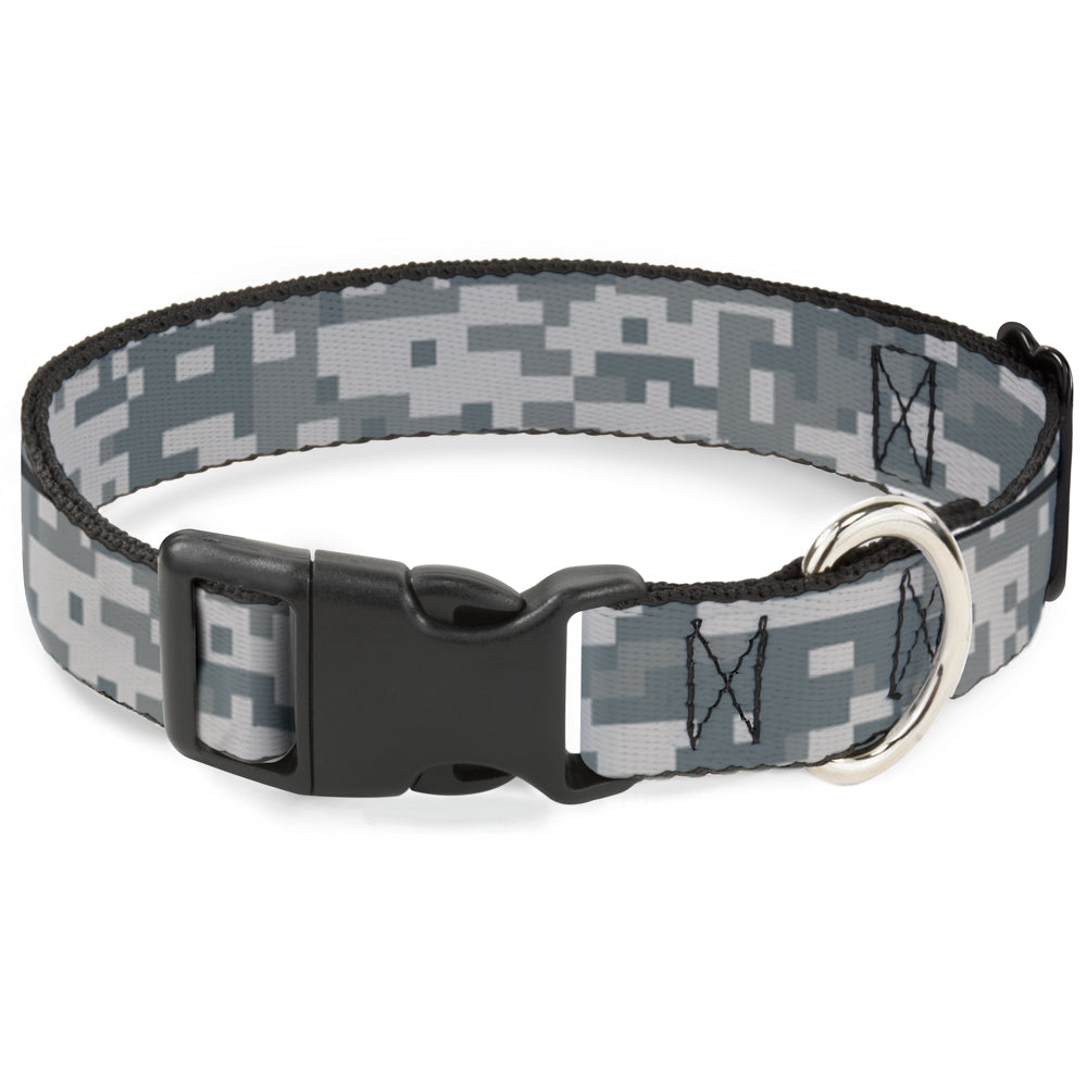 Plastic Clip Collar - Digital Camo2 Grays