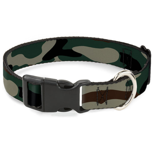 Plastic Clip Collar - Camo Olive3