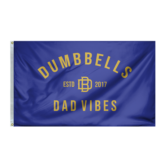 Dumbbells & DadVibes Flag