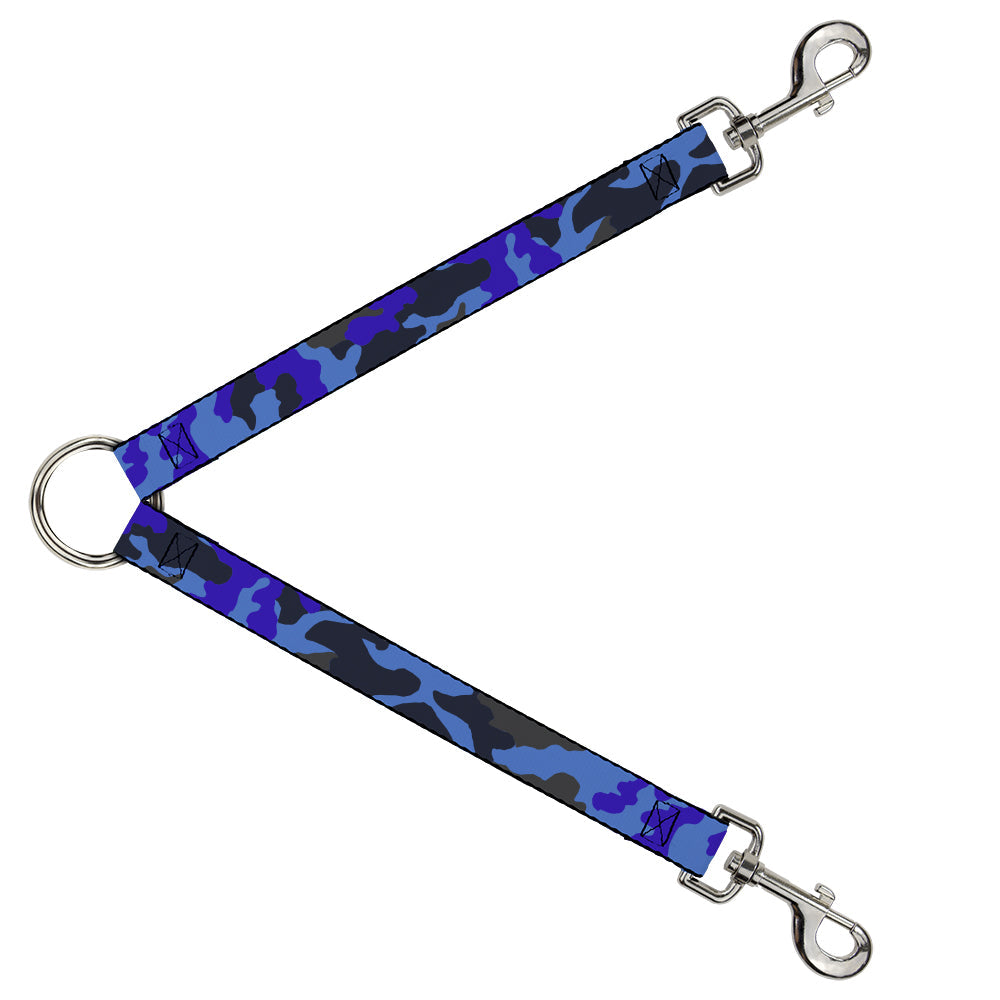 Dog Leash Splitter - Camo Blue