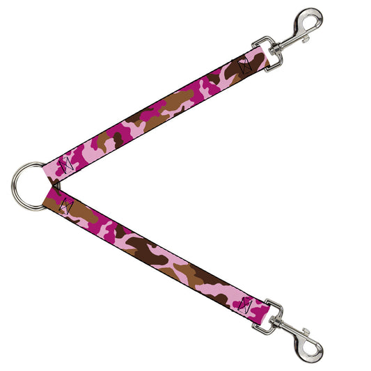 Dog Leash Splitter - Camo Pink