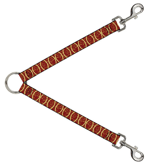 Dog Leash Splitter - Rings Camo Burnt Orange/Yellow