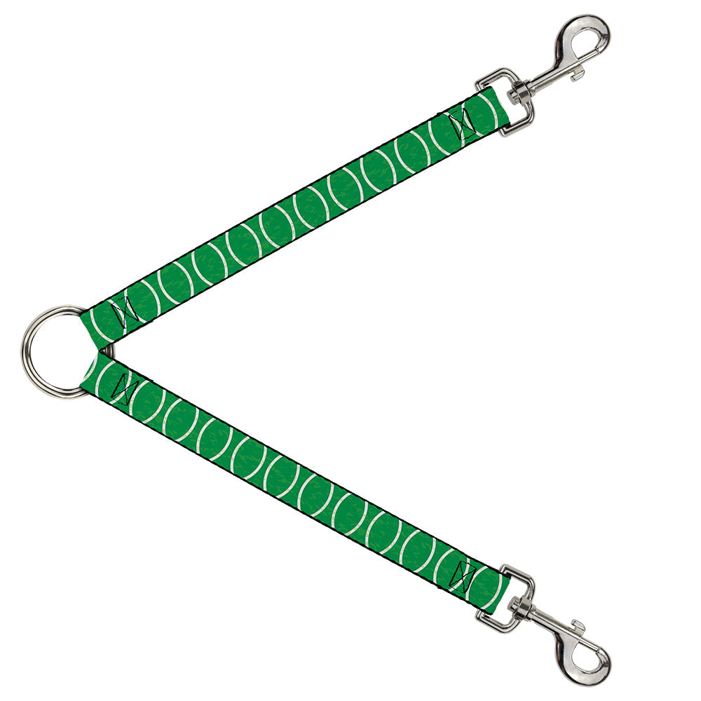 Dog Leash Splitter - Rings Camo Neon Green/White