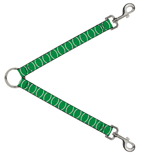 Dog Leash Splitter - Rings Camo Neon Green/White