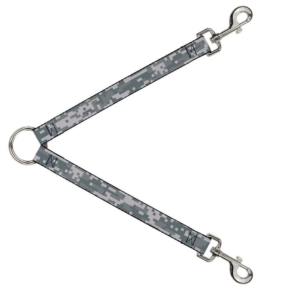 Dog Leash Splitter - Digital Camo2 Grays