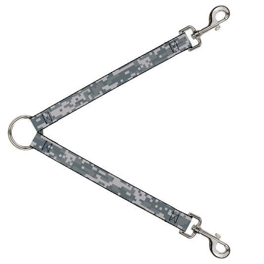 Dog Leash Splitter - Digital Camo2 Grays