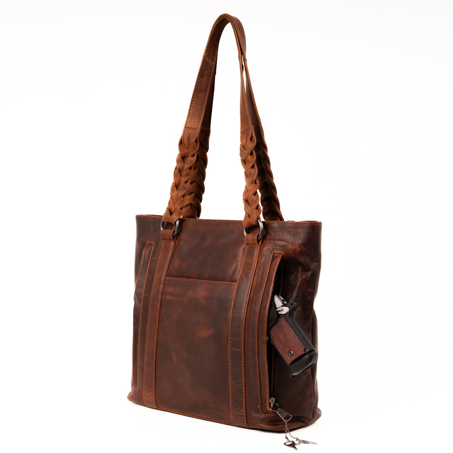 Concealed Carry Bella Leather Tote by Lady Conceal