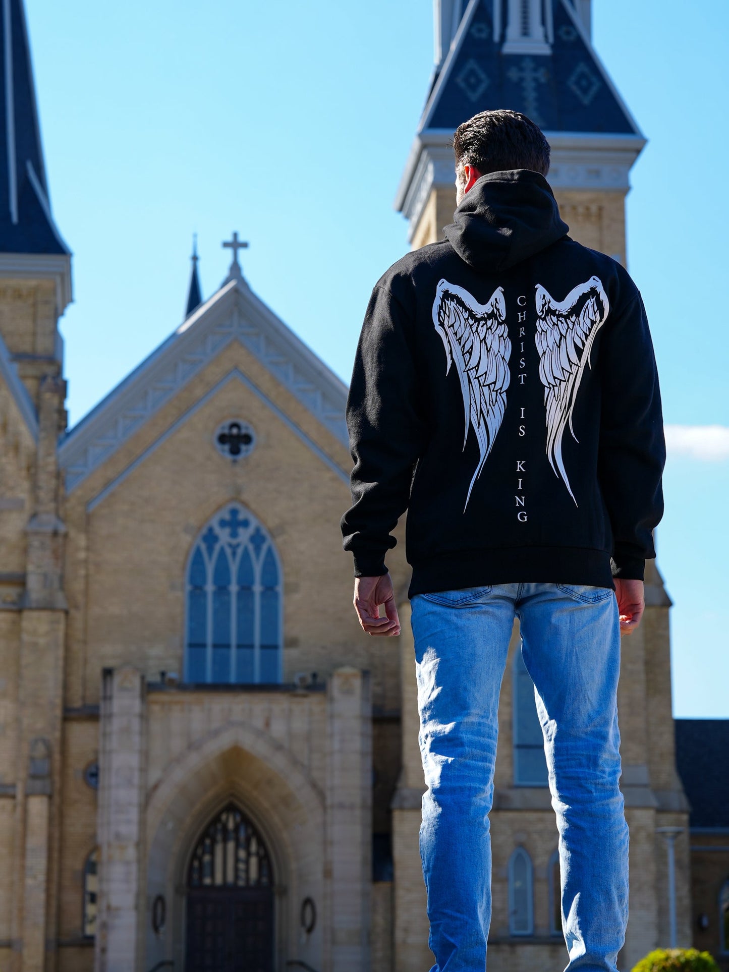 Christ Is King Wing Hoodie